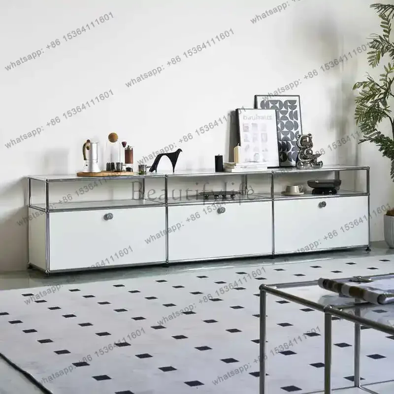 LSMinimalist White Tv Cabinet Living Room Storage Long Japanese Living Room Tv Stands Designer Mueble Televison Furniture For Ho