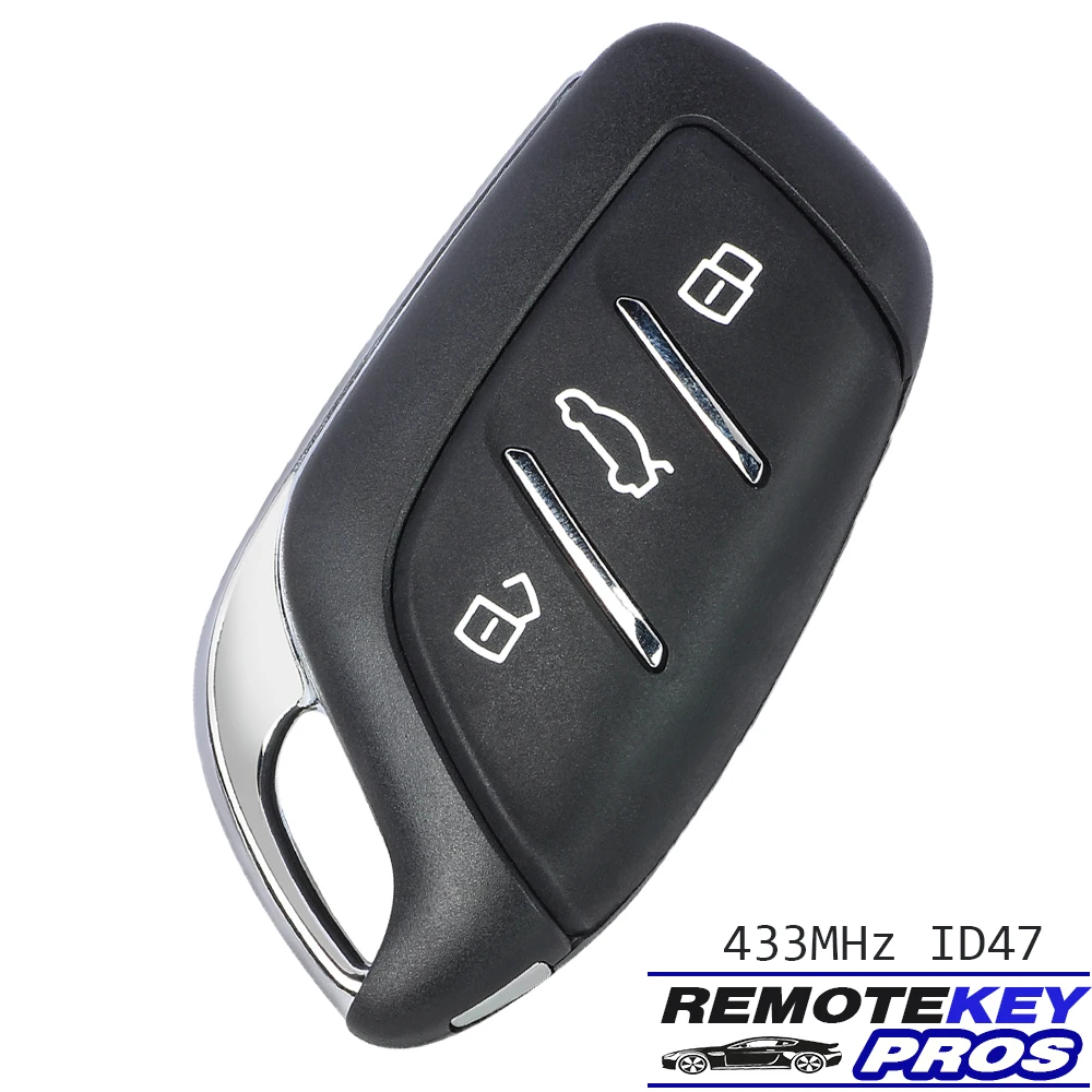 DIYKEY 433MHz ID47 PCF29A1 Chip for ROEWE RX3 RX8 RX5 ERX5 I6 I5 2015-2019 Smart Remote Key 3 Button Keyless Go Fob