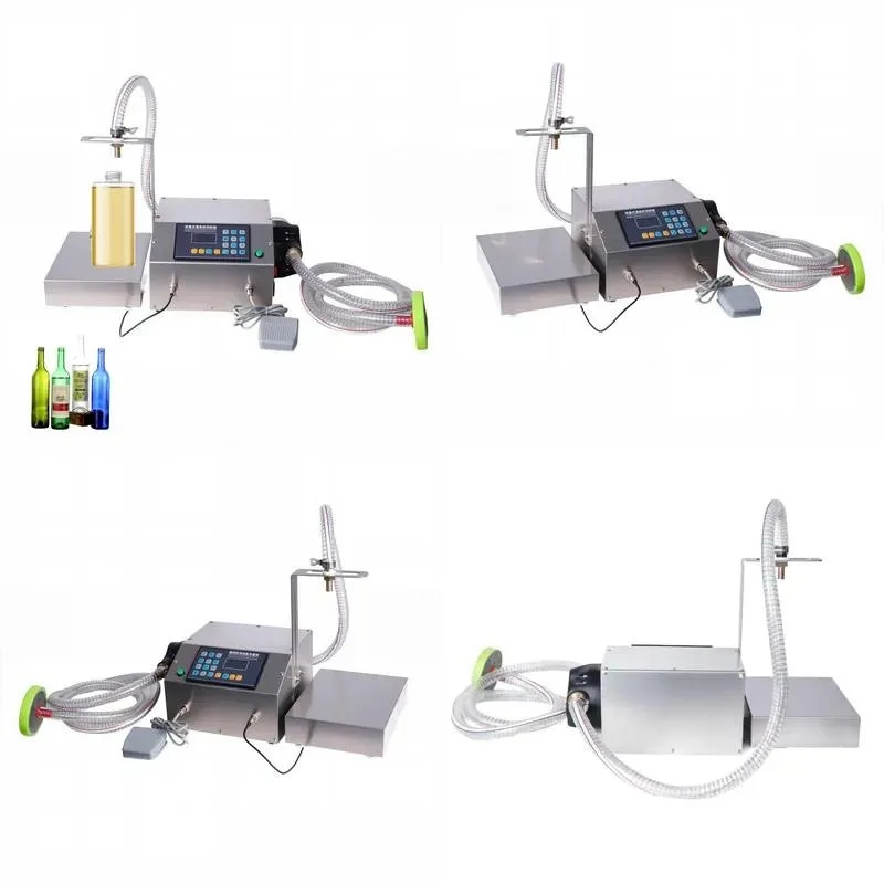 Semi-automatic liquid weighing digital control glass filling beverage water alcohol honey beverage plastic bottle filling