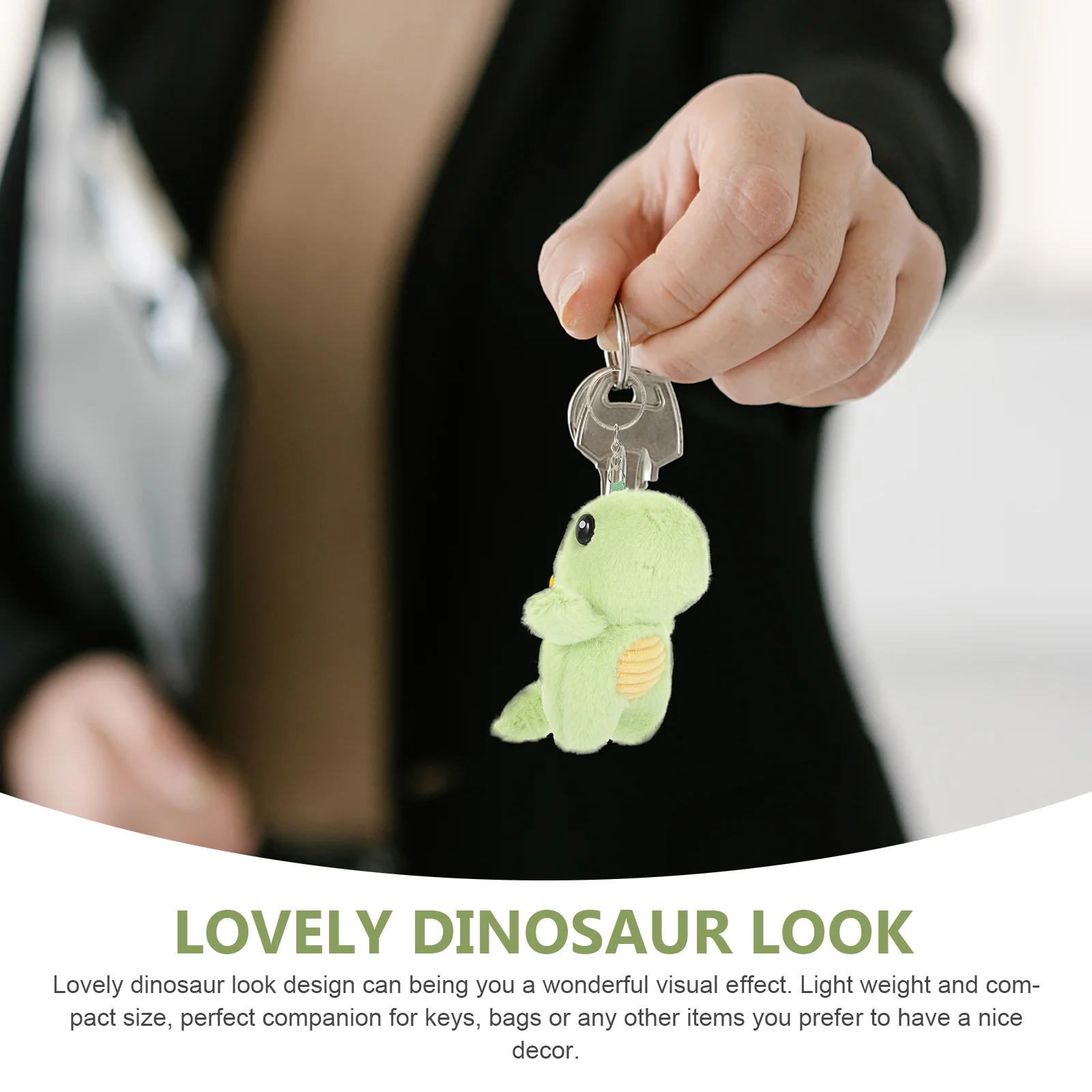 Dinosaur Plush Keychain Backpack Pendant Toy Bag Decoration Keyring Chains Party Favors