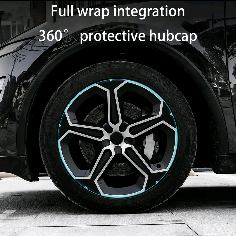 4 قطعة 19 بوصة عجلة Hubcap غطاء ل تسلا نموذج Y Juniper 2025 + محور قبعات زهر البرقوق نمط غطاء عجلة غطاء حافة كاملة الملحقات