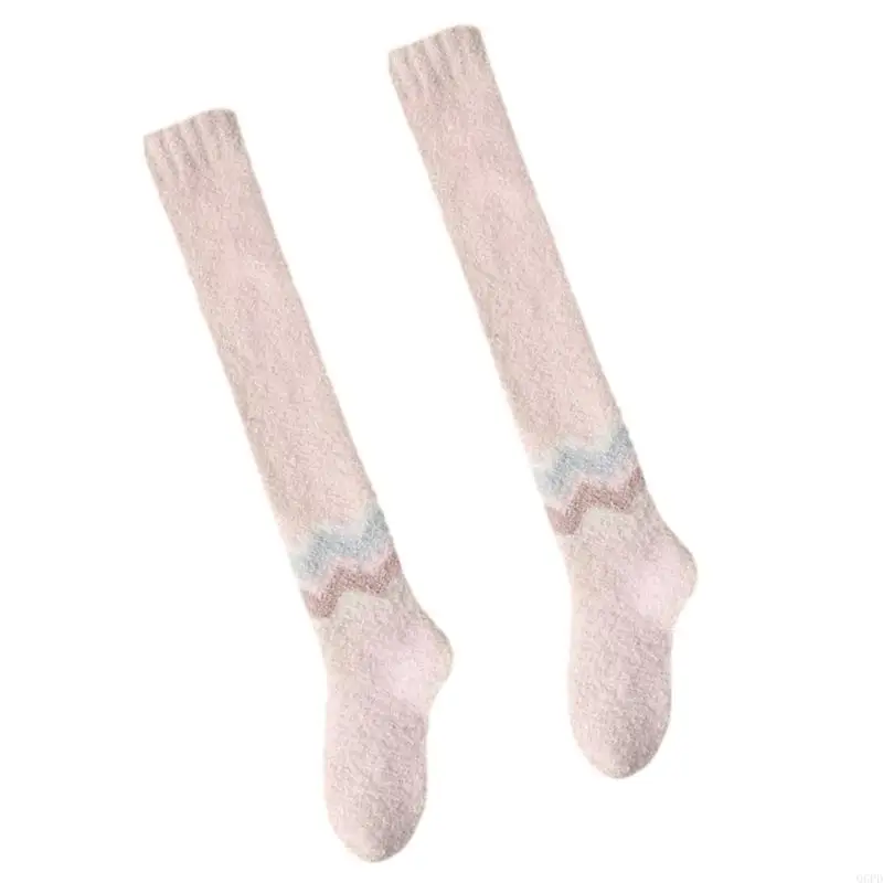 جوارب الحمل مرونة الحرارية الركبة عالية الجوارب الأمومة الشتاء الدفء دعم لينة لراحة الحوامل ملابس خاصة #3