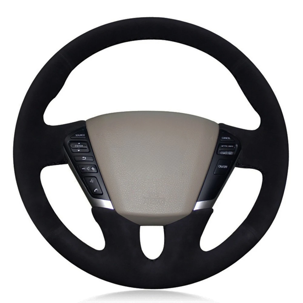 

Женская черная замша из натуральной кожи для Nissan Teana 2008-2012 Murano (Z51) 2009-2014 Quest 2011-2017