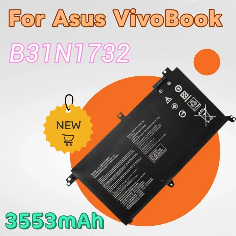 

Новый аккумулятор для ноутбука B31N1732 3553 мАч для Asus VivoBook S14 X430FA X430FN K430FAK430FN S430FA S430FN S430UA K430UF R430FA R430FN