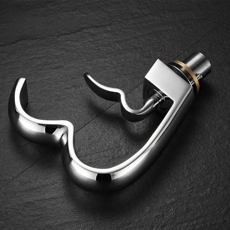 النحاس الحمام شلال صنبور الساخن الباردة حوض صنبور مصرف الإبداعية على شكل قلب حمام الغرور خلاط الحنفيات torneira pia banheiro #5