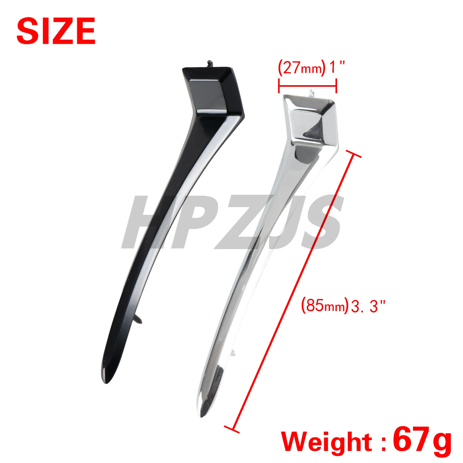 

Zinc Alloy Motorcycle Nacelle Spear Top Headlight Cover Trim For Harley Road King FLHR EFI FLHRI 1994-2013
