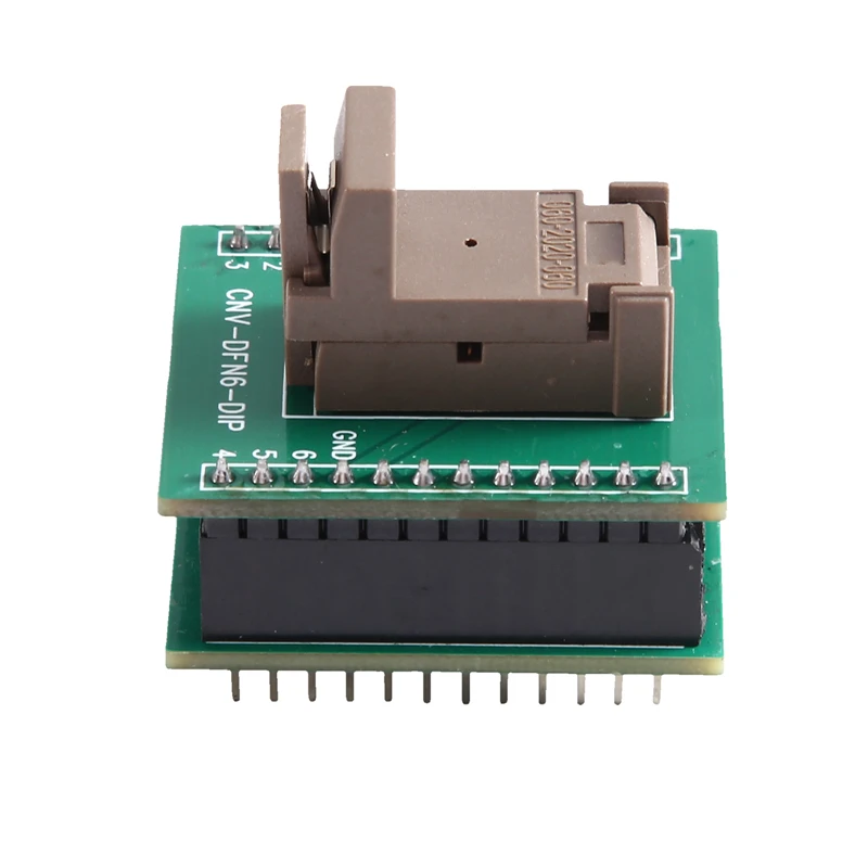 DT23 DFN6-2X2 Programming Adapter QFN6 IC Test Socket 0.65mm Pitch Clamshell for Embedded Industrial Motherboard