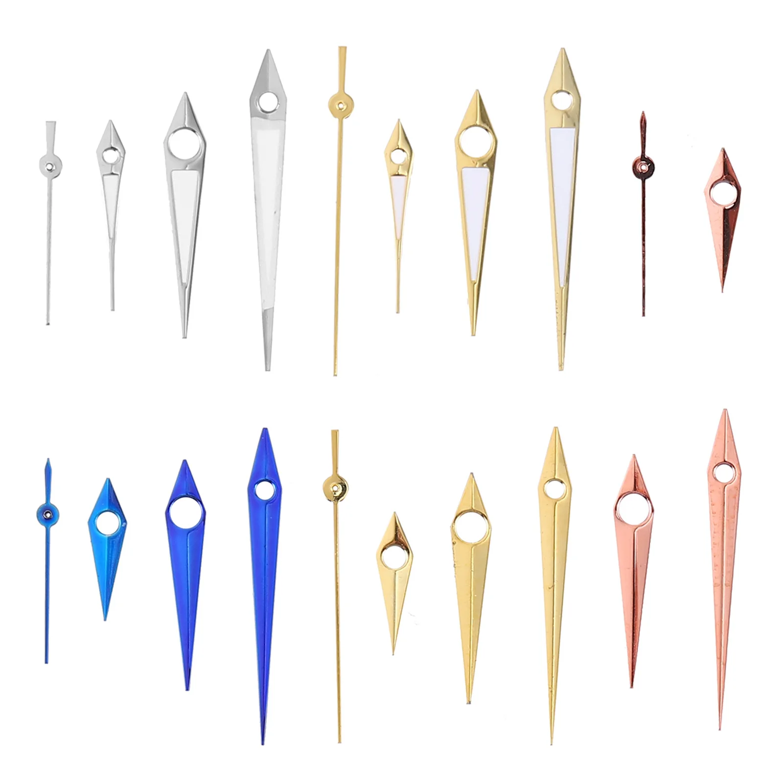 

Watch Hands Set Hour Minute Second Pointers Durable Aluminum Plastic Replacement Repair Accessories For Clock Parts Components
