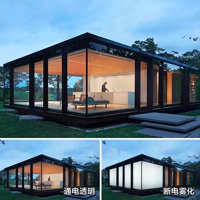 Electric PDLC Film Louver Smart Film for Kitchen and Hotel Glass Furniture. UV Blocking Heat Insulation Contemporary Design