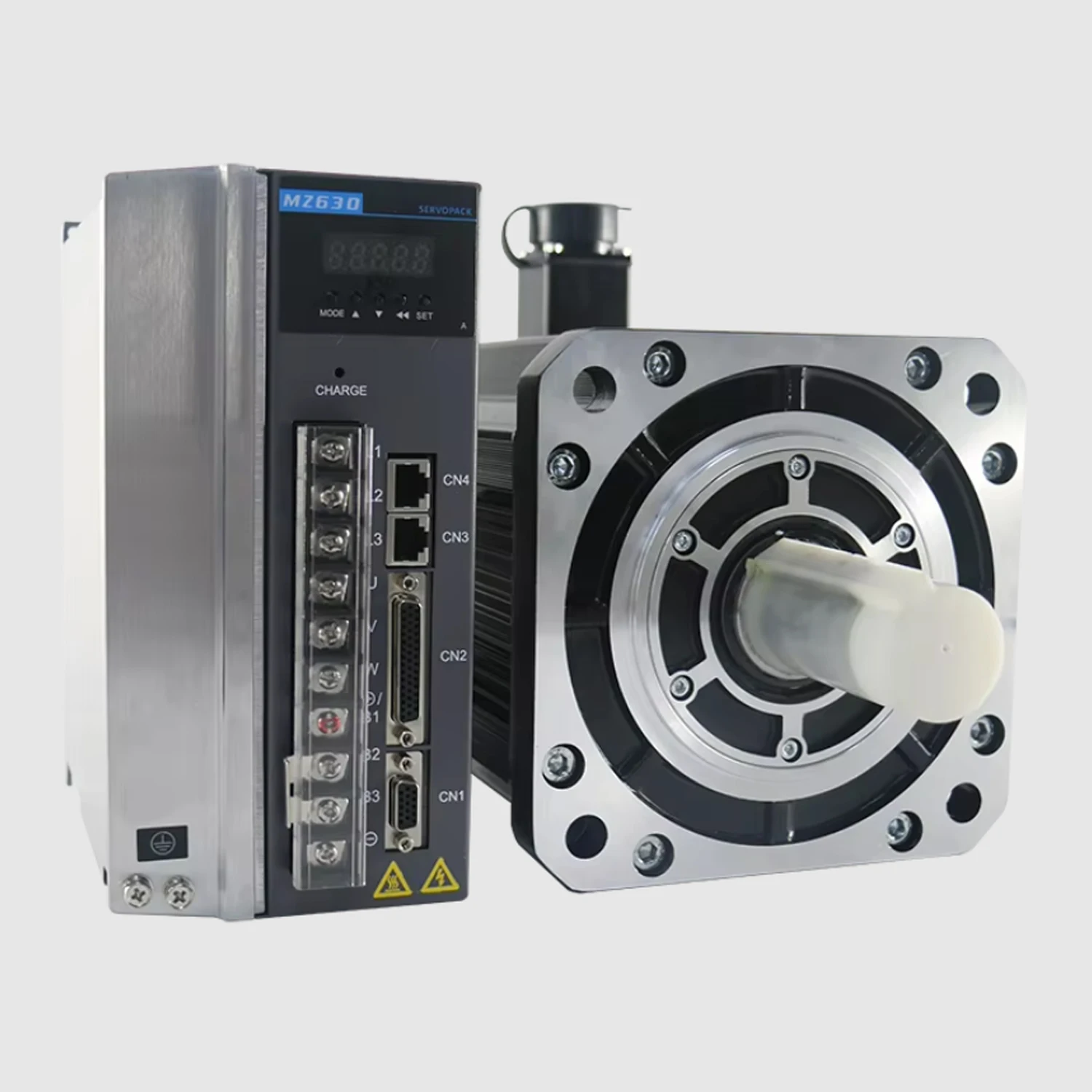

Lichuan Servos 380V 5.5KW 1500RPM 35N.m 23bit 3Phase AC Servo Motor Drive Kit with Brake 180M26020B+M1534P