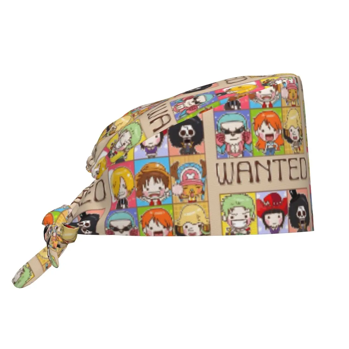 Cartoni animati personalizzati L-Luffyes Manga Scrubs Cap Cappelli chirurgici Donna Uomo Giappone Sala operatoria Berretto Operatore Cappelli Laboratorio Cappello da lavoro