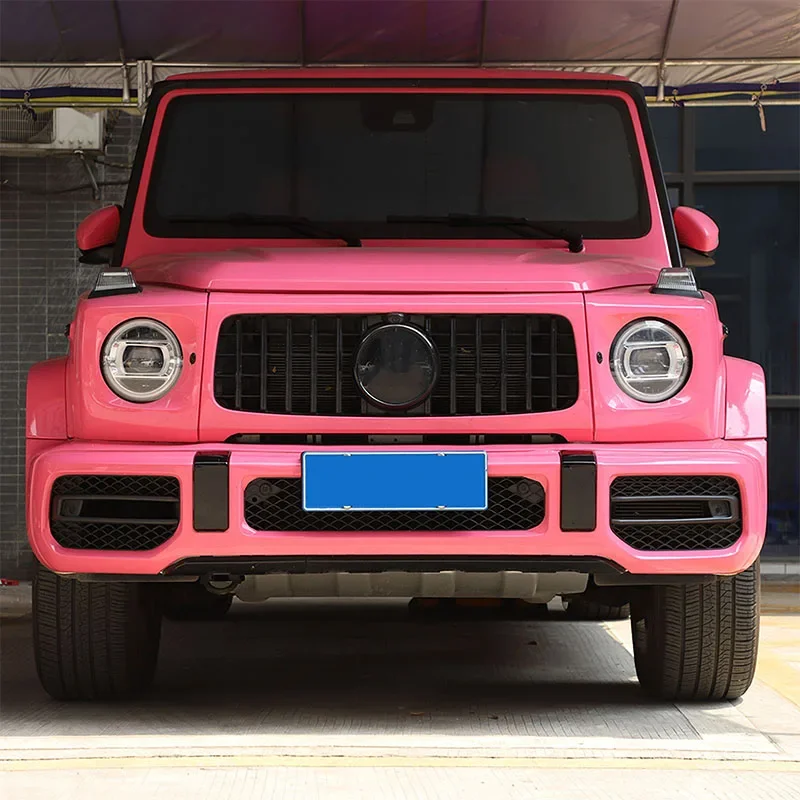 

For Mercedes-Benz G-Class G63 2019-2024 Real carbon fiber car styling front fog light decorative frame sticker Car accessories