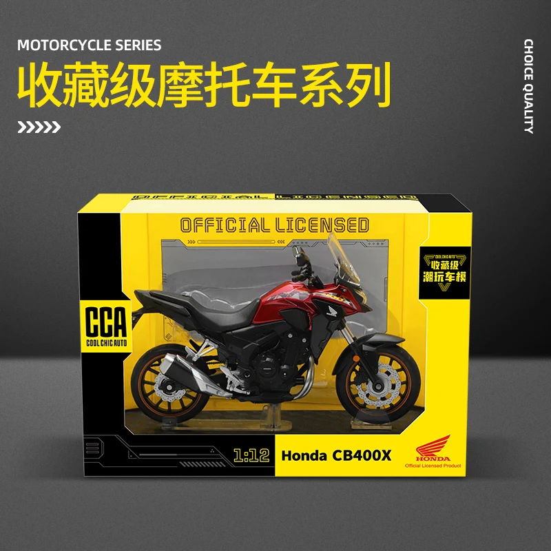 CCA 1:12 Honda CB400X Alloy Motocross Licensed Motorcycle Model Toy Car Collection Gift Static die Casting Production