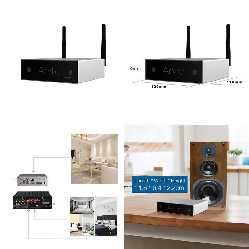 2 Channel Audio Amplifier Subwoofer for Home Theater Car Audio System Professional Equipment Accessories WiFi for 4.2 A50