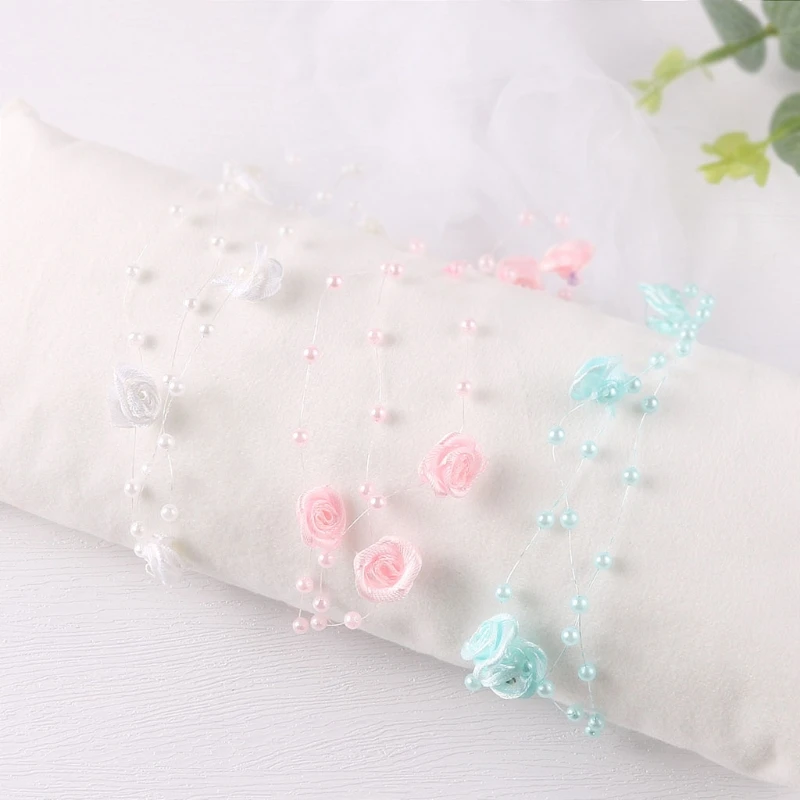 1pc Cute Newborn Photography Prop Baby Pearl Headband Princess Baby Girls Headdress  Infants Studio Photo Shooting Accessories