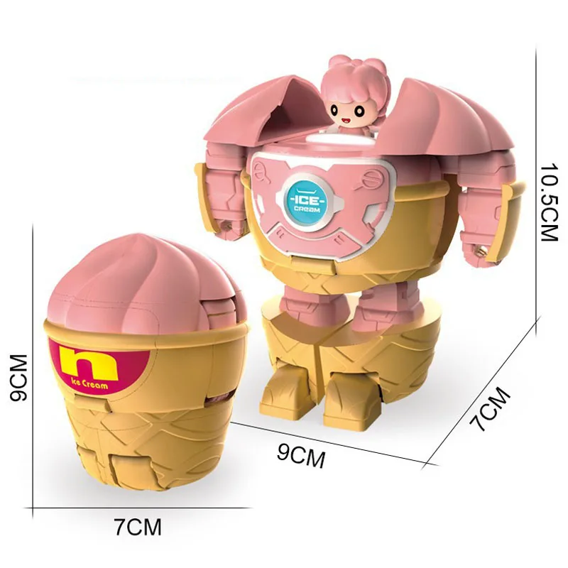 Nieuwe frietjes hamburgers cola modellen jongens shapeshifting speelgoed puzzel kinder diamant robots krijger kinderspeelgoed Kerstmis