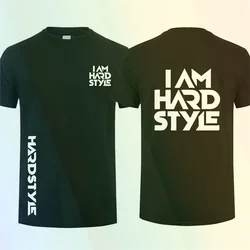 2024 Men's New I Am Hardstyle T-Shirt Classic Short Sleeve Summer Button Collar Oversized Comfortable Casual Top