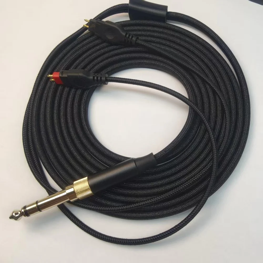 Audio Replacement Cable 2.8m for HD580 HD600 HD650 HD660S HD6XX Flat For BRAIDED with Gold Plated 3.5mm Connector