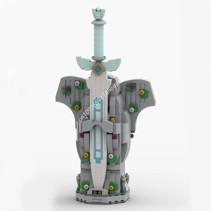 566pcs MOC Zelda Goddess Sword Model Building Blocks Construction Toy Assemble Christmas Gifts DIY Idea Education Brick Birthday