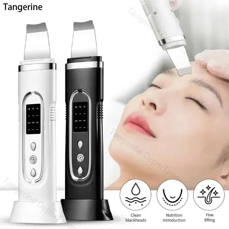 Depurador ultrasónico de la piel, limpieza Facial eléctrica, limpiador profundo de poros, eliminador de espinillas y acné, dispositivo de pala exfoliante, máquina de belleza