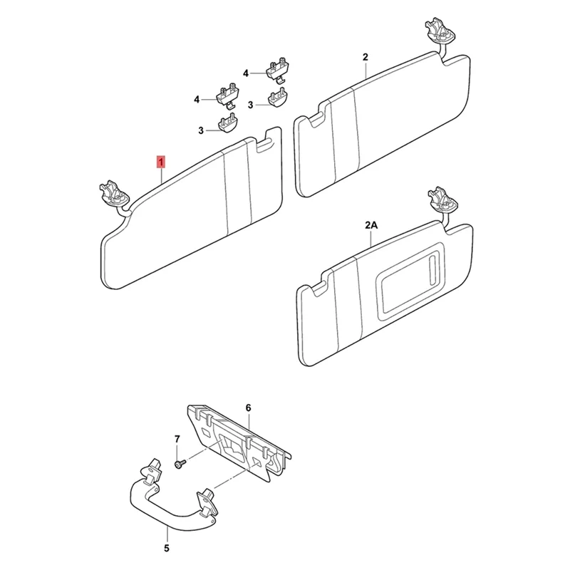 Sun Visor Assy Sun Protection Sun Shielding Visor For Honda CR-V CRV 2017 2018-2022