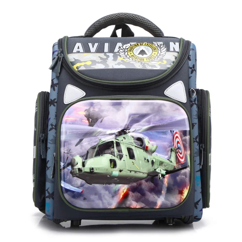 Primary School Students' Space Spine Protection Backpacks Fashionable Cartoon Large Capacity Light Children's Folding Backpacks