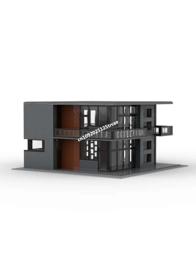 새로운 1451개 조각 도시 핫 스트리트 뷰 모듈형 모던 하우스 모델 블록 DIY 창의적 아이디어 키드토이 생일 크리스마스 선물