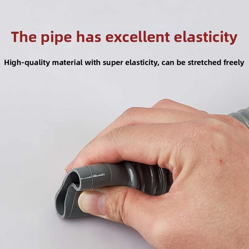 45cm Kitchen Double Sink Drainage Connector Three Way Y= Pipe Barbed Hose Outlet For RV Camping Waste System Gray Plastic