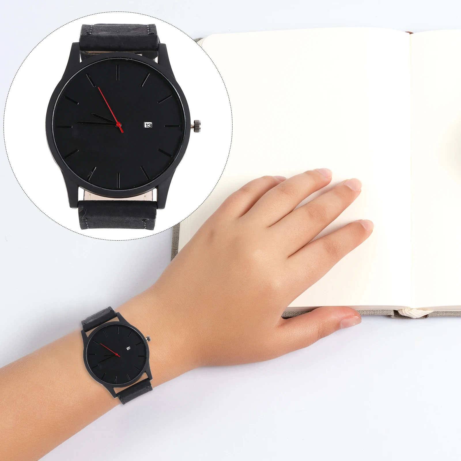 

Quartz Watch Vintage Wristwatch for Women Unisex Mirror Material: Ordinary Glass and