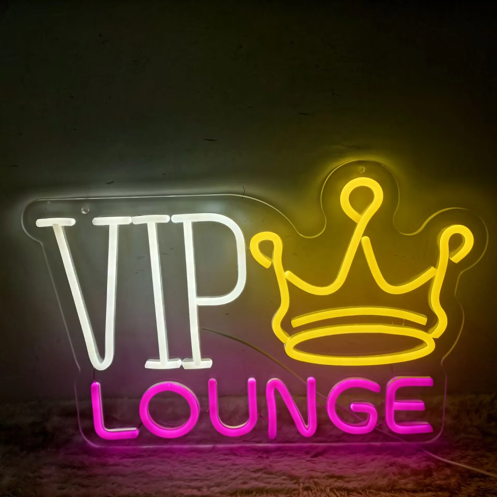 VIP صالة ضوء النيون تسجيل للرياضات الإلكترونية غرفة ديكور عكس الضوء LED النيون تسجيل لمتجر عصري بار غرفة الألعاب مطار مول نادي ديكور