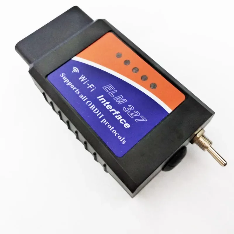 TOP ELM 327 V1.5 WIFI Obd 2 ELM327 التبديل لفورد فورسكان ELMconfig قارئ الرمز الماسح الضوئي PIC18F25K80 و CH340 رقاقة HS CAN MS CAN