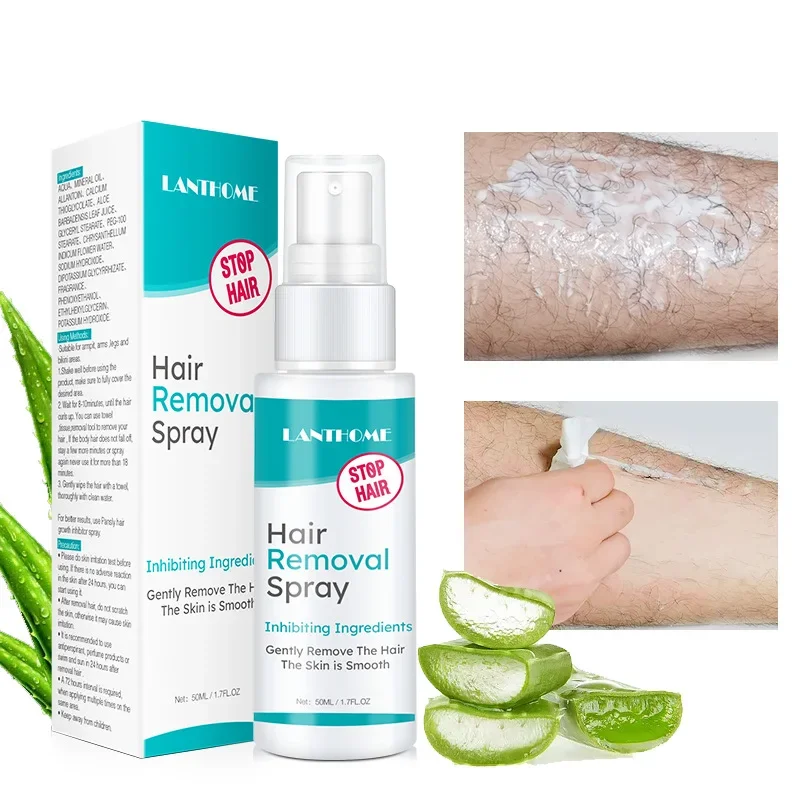 Low Price Lanthome Hair Removal Spray Underarm Leg Hair Suppressor Spray Mild and Non-irritating