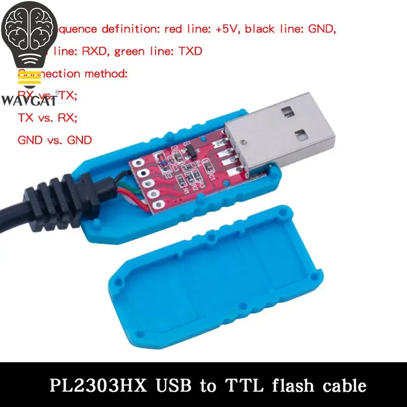 Модуль кабеля PL2303 USB к UART TTL FT232RL PL2303HX, модуль адаптера последовательного порта TTL RS232, кабель для загрузки CH340