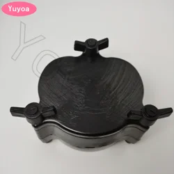 1Set Dental Cooking Box Microwave Oven Cooking Active Denture Flask Dental Black Plastic Press Compress Compressor Dentistry Lab