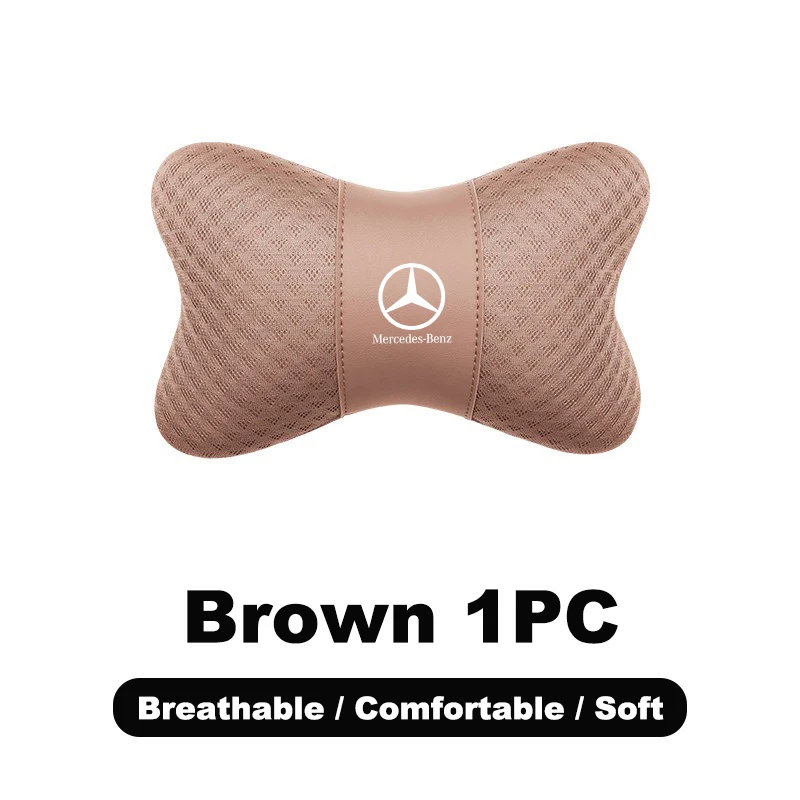 Car Headrest Lumbar Support Set Neck Support Pillow Waist Cushion Back Cushion For Mercedes Benz AMG W124 W202 W203 W204 W210