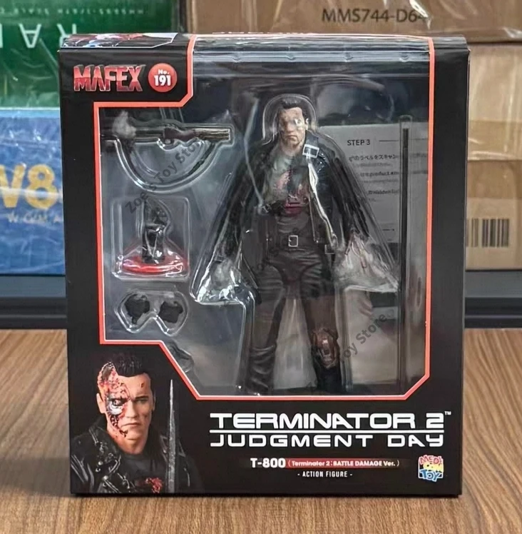 

MAFEX 191 Terminator 2 Judgment Day Schwarzenegger T-800 Battle Damage Original In-Stock Item Collectible Doll