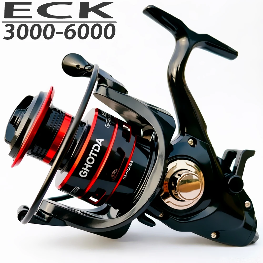 Carrete de pesca con doble freno y aluminio CNC, cambio L/R - imagen 5