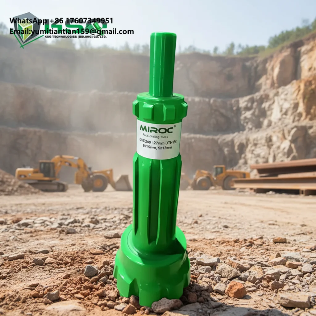 

127mm DHD340 Convex Face Ballistic Buttons DTH Bit 4.5 Inch Coal Mining Forged Drilling Tool