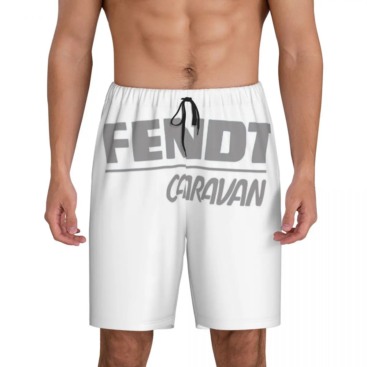 

Мужские короткие пижамные штаны Custom Fendt Caravan, шорты для сна и отдыха, пижамные штаны