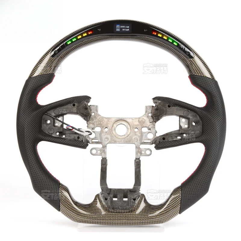 For Honda CRV's smart LED Ouhengchi is custom modification of  carbon fiber multifunctional car steering wheel