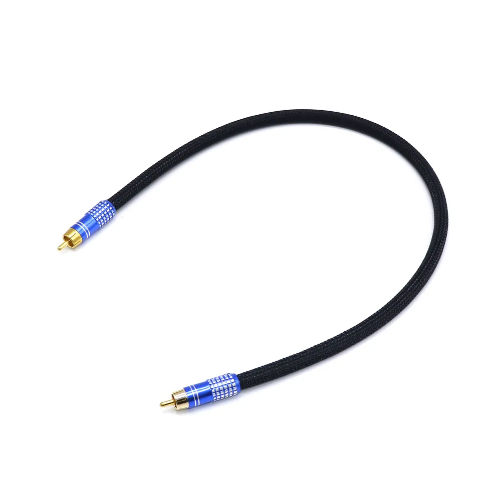 Angitu HiFi RCA Audio Grade Cable 4N OFC 0.5M-5M Digital Audiophile RCA To RCA Amplifier DAC TV Cable Speaker Cable