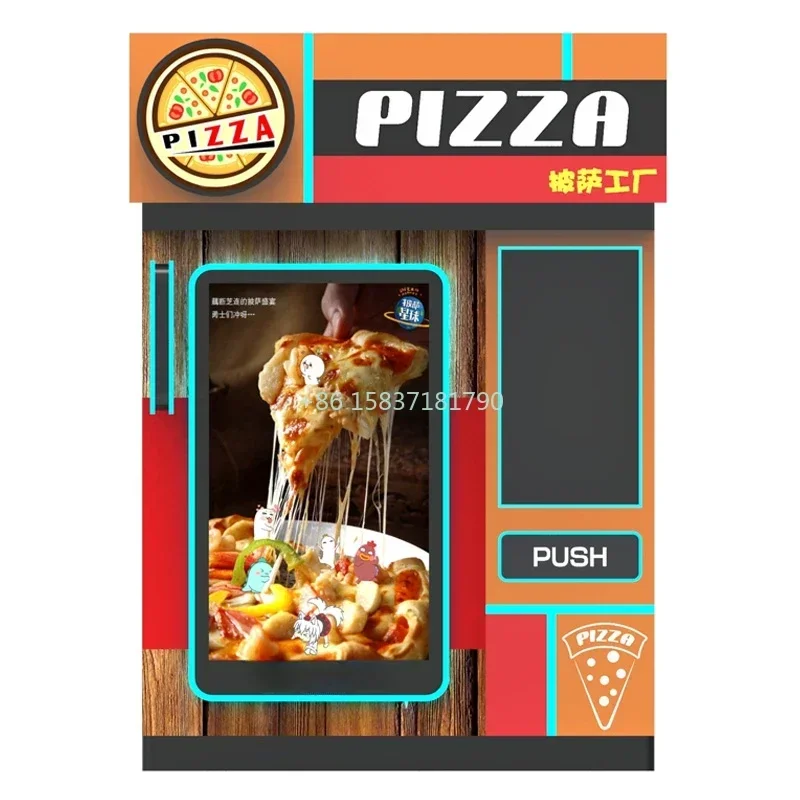 Smart Touch Screen Pizza Vending Machine Commercial Fully Automatic Pizza Vending Machine Outdoor Fast Food Self Service Machine