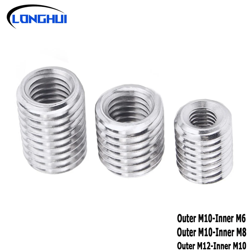 internal and external teeth adapter screw M6 M8 M10 M12 M14wire opening conversion screw M10*1 external teeth For DIY light