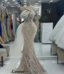 2024 New Special Prom Dresses Mermaid Pearls Elegant Evening Dresses For Women Vestidos De Gala Red Carpet Runway Dresses