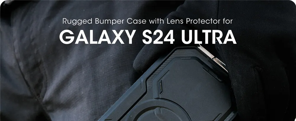 For Samsung Galaxy S24 Ultra Case (2024 Release) 6.8 inch I-BLASON Armorbox Full-Body Rugged Case with Built-in Screen Protector