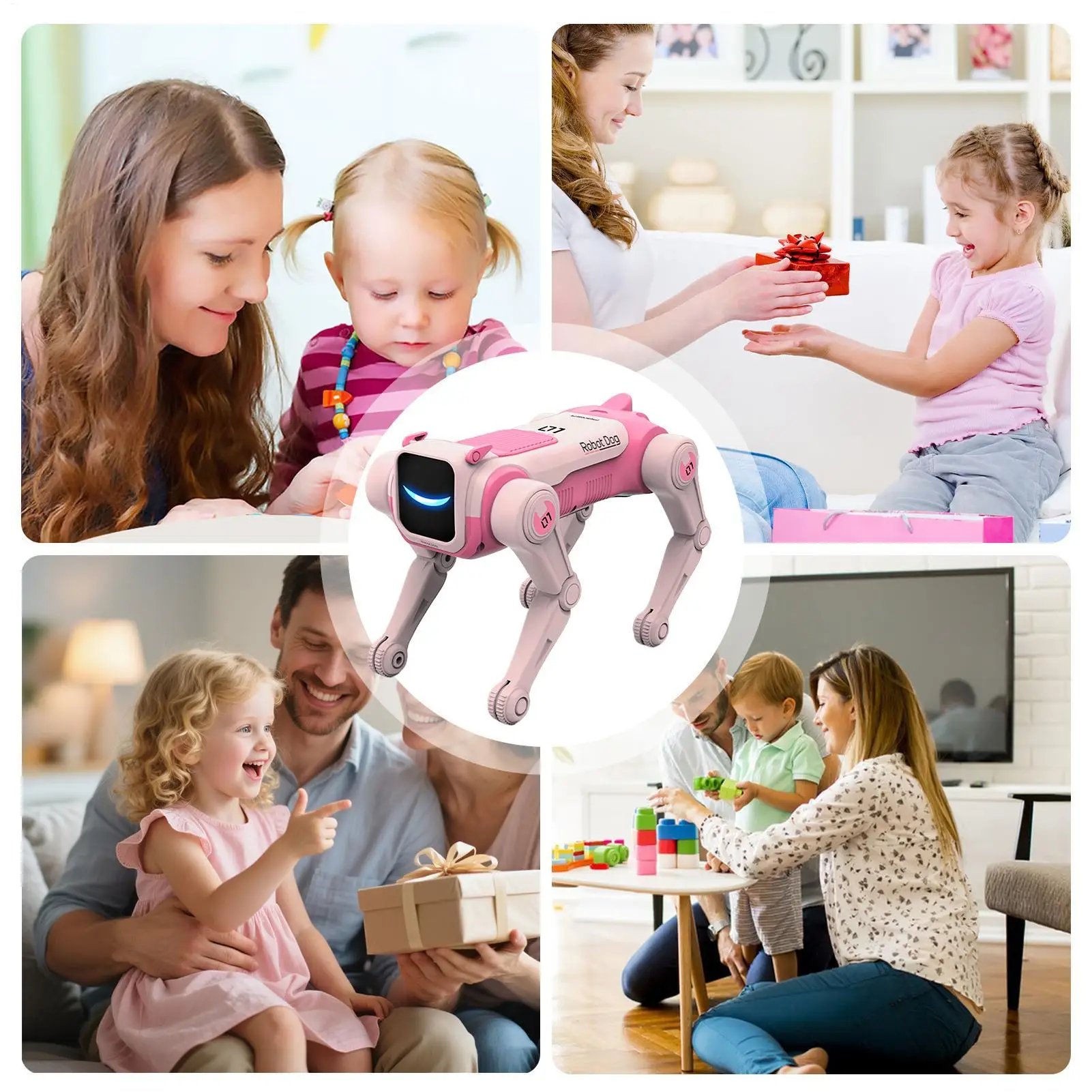 Dog Robot Voice Activated 2.4GHz Remote Control Smart Puppy Robot For Kids Aged 6 Learning Education Entertainment Education