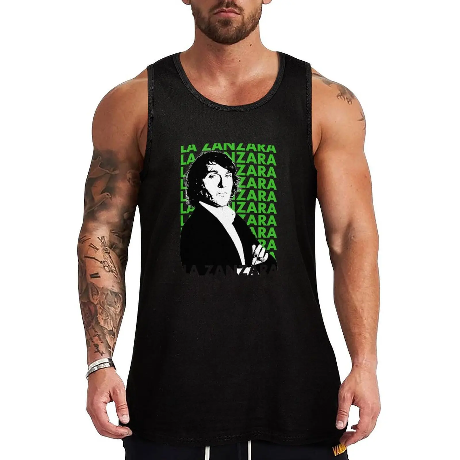la zanzara Tank Top Modern Print Tank Top Contemporary Graphic Shirt