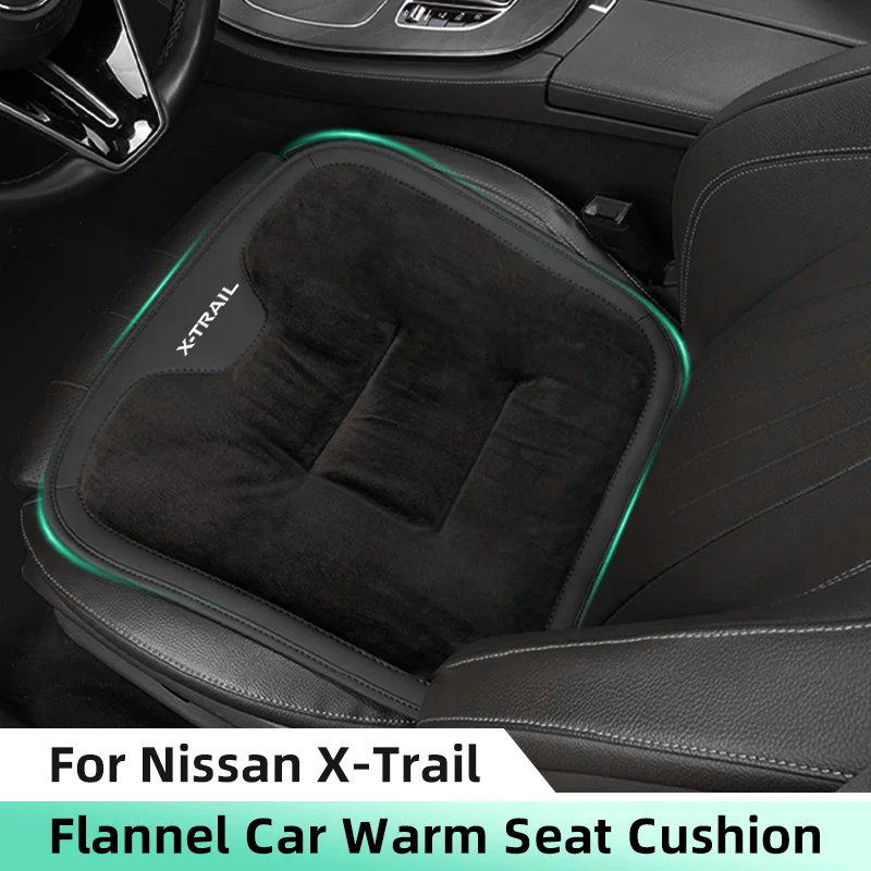 

Winter Warm Car Seat Cover for Nissan X-Trail T30 T31 T32 T33 Velvet Plush Anti-slip Car Seat Cushion Auto Chair Protection Pad