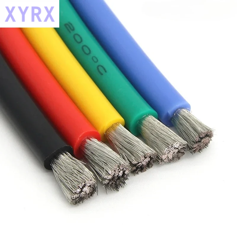 1/5/10m Soft Silicone Cable 26 24 22 20 18 16 14 12 10 8 6 4 2AWG Car Battery Automotive Wiring Heat-resistant Electrical Wires