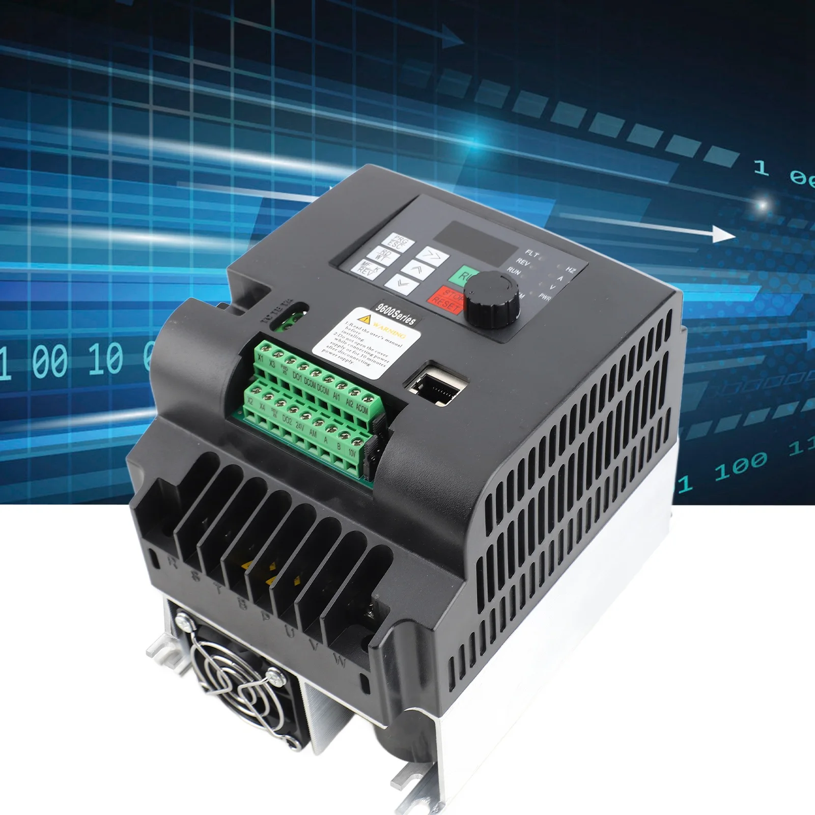 

Frequency Converter NFLIXIN Variable Frequency Drive Vector Inverter Converter 3 Phase Input Output 4KW Variable Frequency Drive